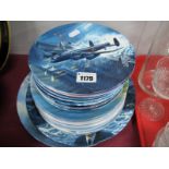 Royal Worcester Eight Limited Edition Plates, commemorating The Fiftieth Anniversary Dambusters;