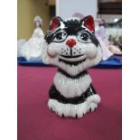 Lorna Bailey - Tad the Cat, 12.5cm high.