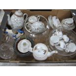Japanese and Royal Stafford Coffee Ware, glass bowl, etc:- One Box