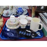 Shelley 'Spring Bouquet' Teaware, Keith Murray for Wedgwood cream matt pottery mug, two shield