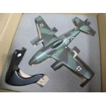 WITHDRAWN A Bravo Delta Models Messerschmitt ME 262 Model Aircraft, plinth, boxed