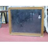 A Table Top Display Case, with brass corner mounts and carry handle 57 x 46cm.