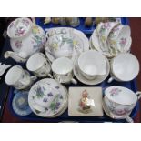 Royal Stafford 'Rosebough' Teaware, of twenty-five pieces, including teapot, Adderley coffee ware,