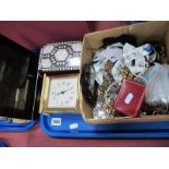 Technika Digital Photograph Frame, clock, box, costume jewellery, coinage etc:- One Tray