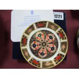 Royal Crown Derby Old Imari 1128 Pattern Dish, for Omya UK, limited edition of 100, 11cm diameter,