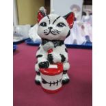 Lorna Bailey - Tucker the Cat., 12cm high.