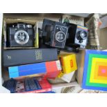 Photographic Interest; To include Ilford Envoy camera, Polaroid Land Camera (2), Brownie Flashholder