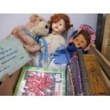 Reeves No. 65 Students Colour Box, Liverpool F.C. 1989/90 jigsaw, dolls, Alphs dog pyjama case,