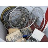 A Quantity of Bicycle Wheels and Parts.
