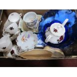 Colclough Tea Ware, including tea pot, Carlton butter dish, other ceramics etc:- One Box