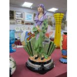 A Peggy Davies Figurine "Celebration", an artists original colourway 1/1 by Victoria Bourne, 28cm