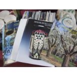 A Small Collection of Moorcroft Collector's Club Magazines, christmas cards etc:- One Box