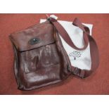 Mulberry; An Oak Brown Leather Antony Messenger Shoulder Bag, unlined, No. 2208890, 29cm wide,