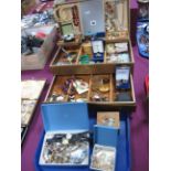 A Large Mixed Lot of Assorted Costume Jewellery, including vintage and later bead necklaces, gent'