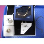 Swarovski; A Small Collection of Jewellery, including decorative heart necklet with matching heart