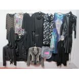 Joseph Ribkoff; Various Dresses and Separates, including two tulip style black dresses, a skirt,