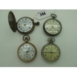 Peter Dickinson Preston & Fleetwood; A Chester Hallmarked Silver Cased Openface Pocketwatch, the