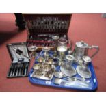 A Six Setting Canteen of King's Pattern Stainless Steel Cutlery, in original fitted canteen case;