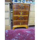 A Yew Wood Filing Cabinet, having two deep drawers, 51.5cm wide.