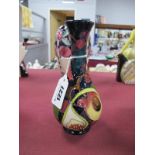 A Moorcroft Pottery Vase, painted in the 'Queens Choice' design by Emma Bossons, shape 80/6,