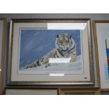 Pollyanna Pickering, 'Land of the Snow Tiger', limited edition colour print of 250, graphite signed,