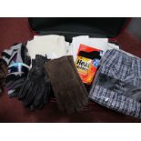 Circa 1960's Gents Retired Shop Stock, including vests, socks, pyjamas, etc. in a suitcase.