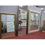 Next Rectangular Shaped Mirror; together with two other gilt mirrors. (3)
