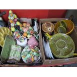 A Quantity of Italian, and other ceramics:- Two Boxes