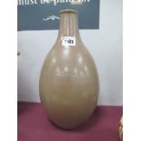 Poole Pottery Brown Pottery Vase, of ovoid form, impressed '169', 30cm high.