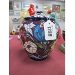 A Moorcroft Pottery Lidded Pot, painted in the 'Chasuble' design by Kerry Goodwin, limited edition