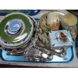 Royal Doulton Series Ware Plate, Beaker and Cups and Saucers, various decorative plates including