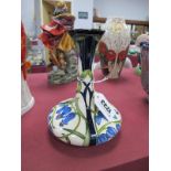 A Moorcroft Pottery Vase, painted in the 'Otley Chevin Bluebell' design by Emma Bossons, shape 104/