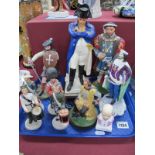 Four Wedgwood 'The Drummers' Figures, including Gurkhas, Royal Marines, Highlanders and