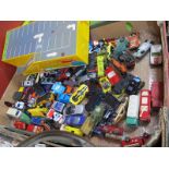 A Quantity of Diecast Cars, and a Hornby train set.
