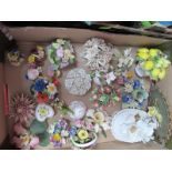 Capodimonte, Adderley, and other floral posies:- One Box