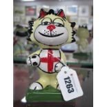 Lorna Bailey - 'Come On England' the Cat, 13cm high.