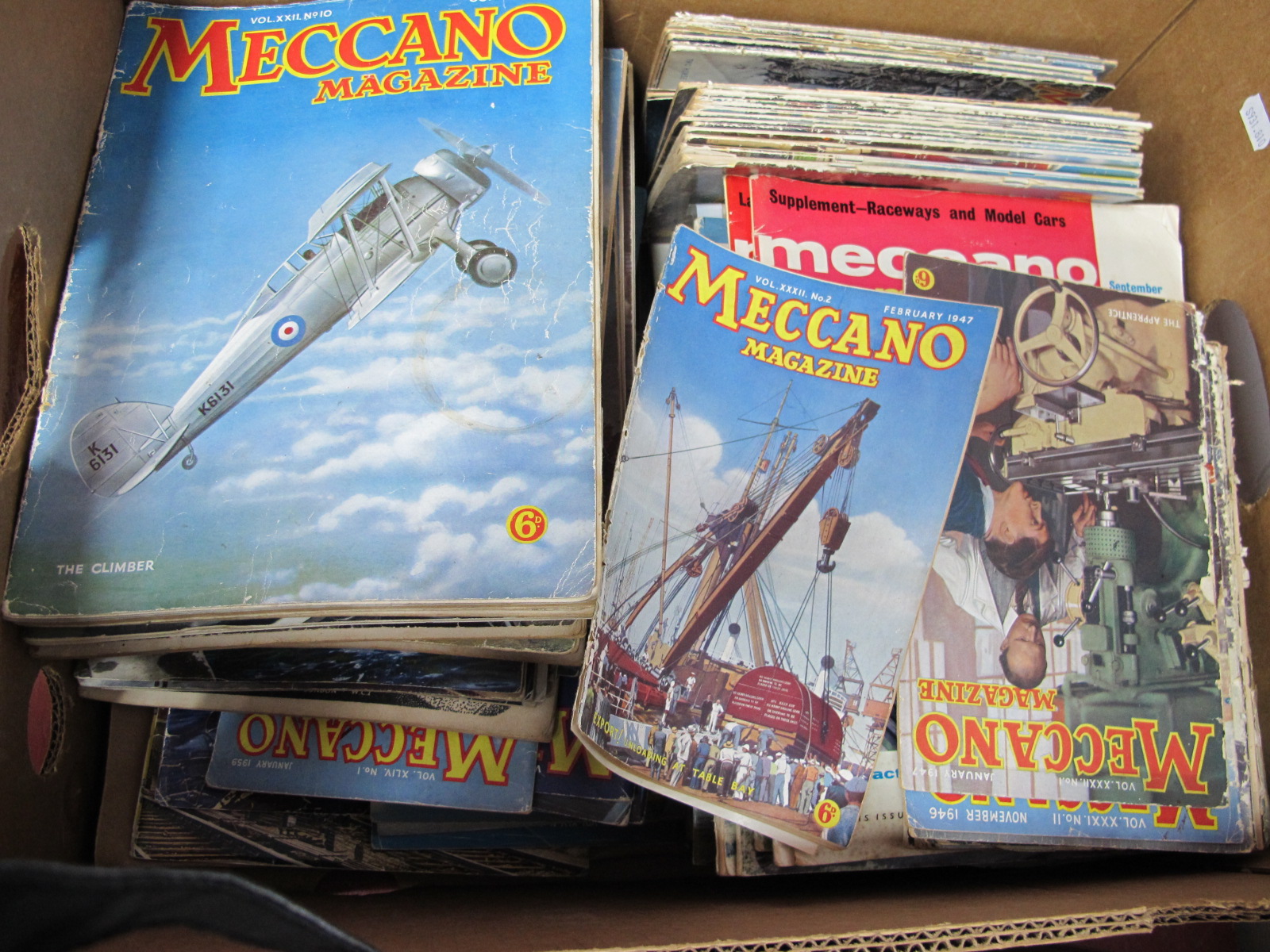 A Box of Meccano Magazines.