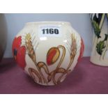 A Moorcroft Pottery Vase, painted in the 'Harvest Poppy' design by Emma Bossons, shape 402/5,