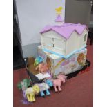 1980's Hasbro My Little Pony Show Stable, boxed (unchecked for completeness); with assorted ponies.