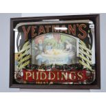A Circa Mid to Late XX Century Advertising Mirror for 'Yeatmans Famous British Puddings', 51 x