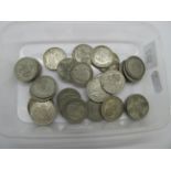 Approximately Three Pounds (Total Face Value) of Pre-1947 Two Shillings/Florins, all from