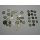 An Interesting Collection of Mainly Silver Coins, to include Newfoundland 25 cents 1917, Netherlands