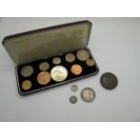 Queen Elizabeth II Specimen Coin Set 1967, George III cartwheel two pence 1797, Queen Victoria