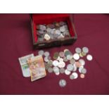 A Mixed Collection of Mainly Base Metal Overseas Coins, including Portugal 50 Escudos 1988,