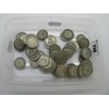In Excess of Three Pounds (Total Face Value) of Pre-1947 Shillings, all from circulation and of