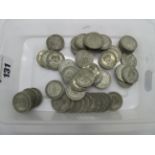 In Excess of Three Pounds (Total Face Value) of Pre-1947 Shillings, all from circulation and of