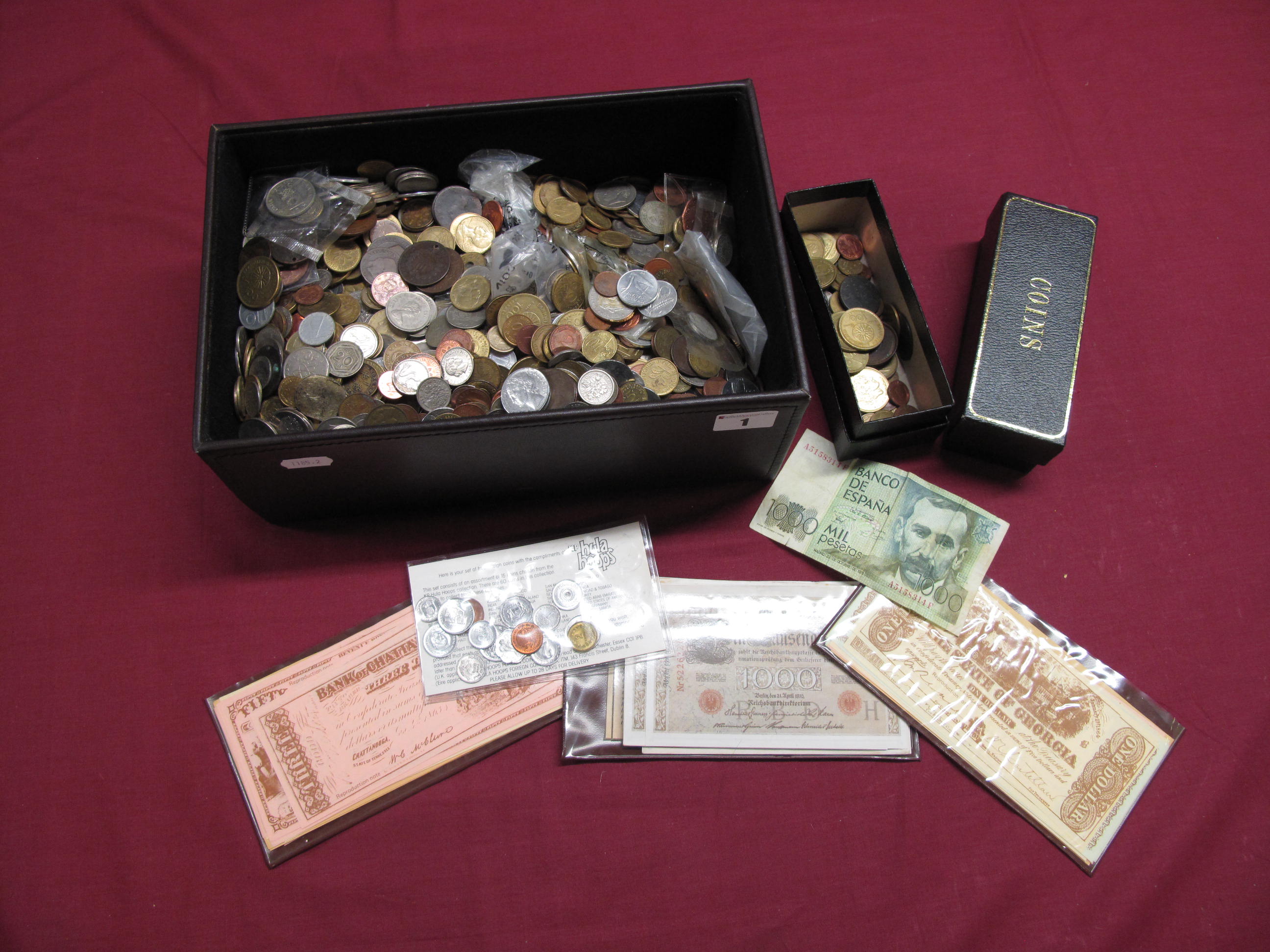 A Quantity of Overseas Base Metal Coins, many countries represented including Hong Kong, Greece,