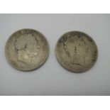 Two George III Crowns, 1819, 1820.