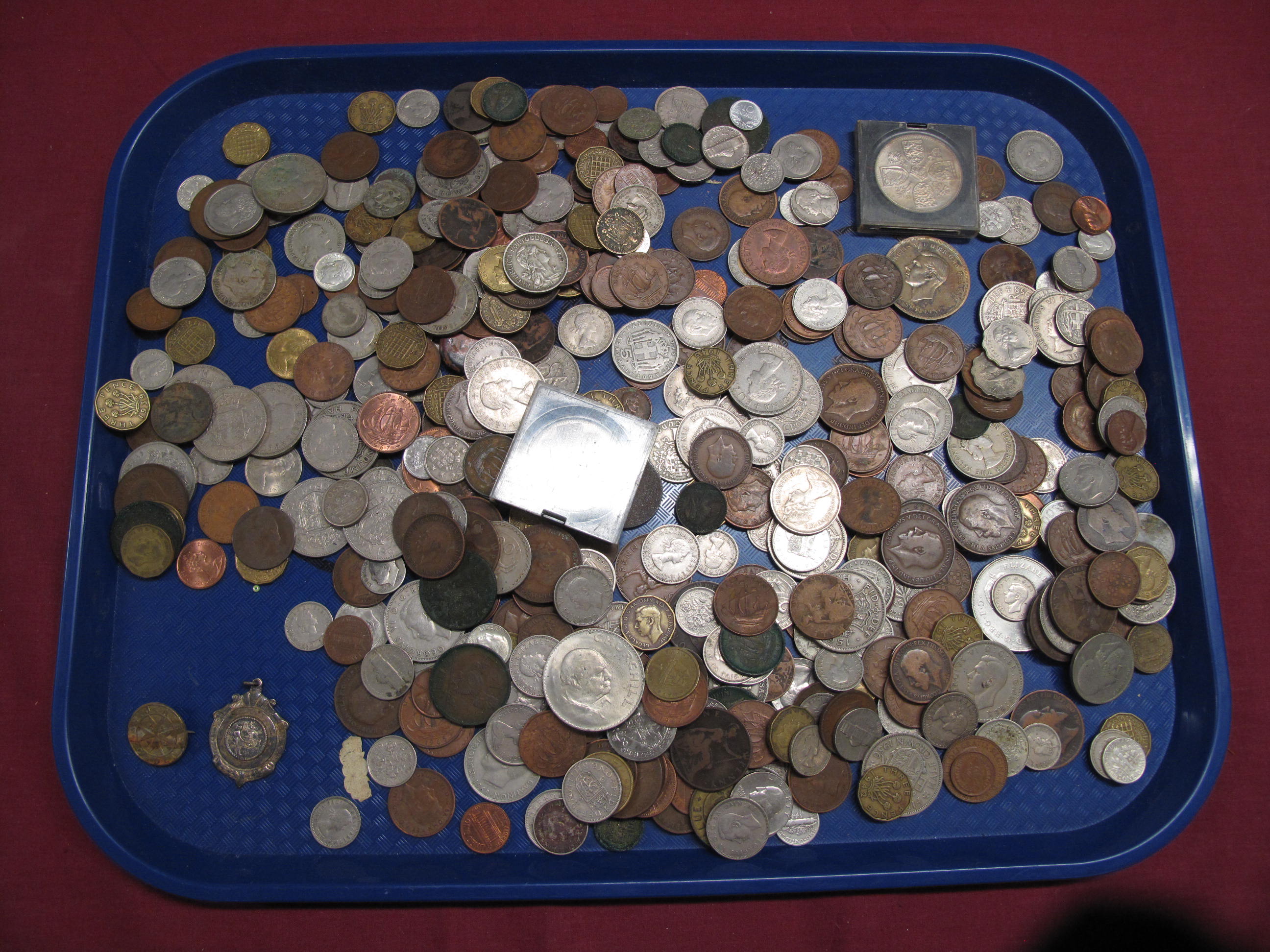 A Mixed Collection of G.B and Overseas Base Metal Coins, including British Caribbean Territories,