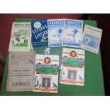 1948-9 Programmes, Newcastle v. Manchester City, Luton v. Chesterfield, 1949-50 Burnley v.